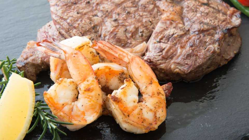 Steak and shrimp