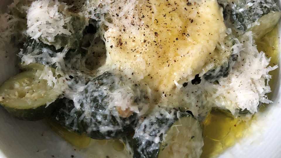 Creamy Gorgonzola Gnocchi with Spinach and Pine Nuts - Nutmeg Nanny